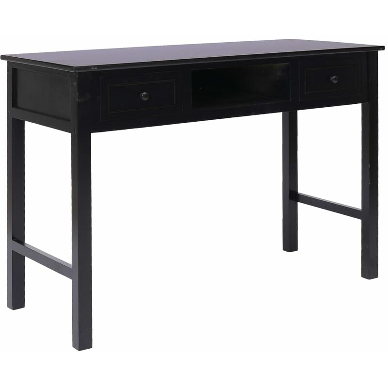 

Escritorio de madera negro 110x45x76 cm