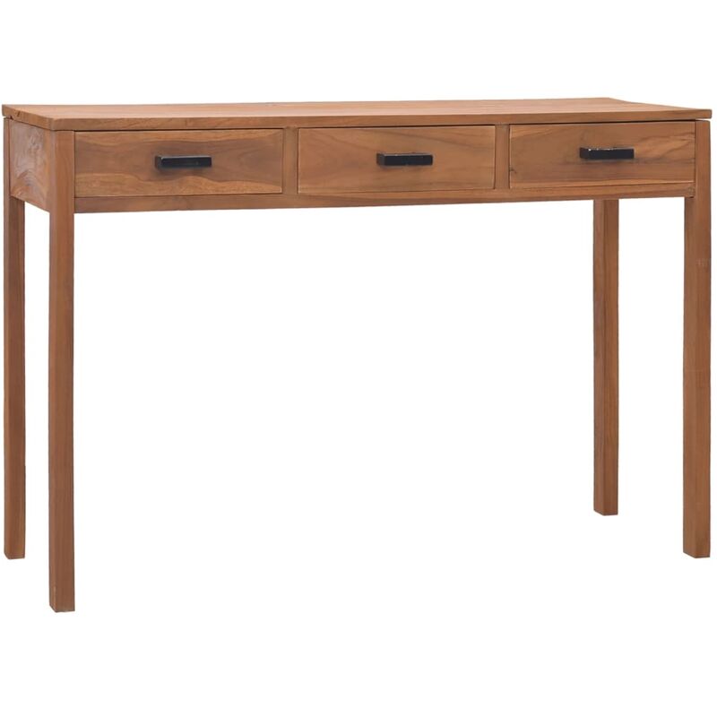 

Escritorio de oficina de madera maciza de teca 110x40x75 cm