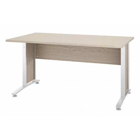 Escritorio de oficina de roble blanco cm 150 x 80 x 74 h