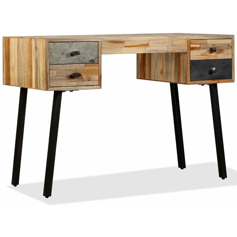

Escritorio de teca maciza reciclada 110x50x76 cm