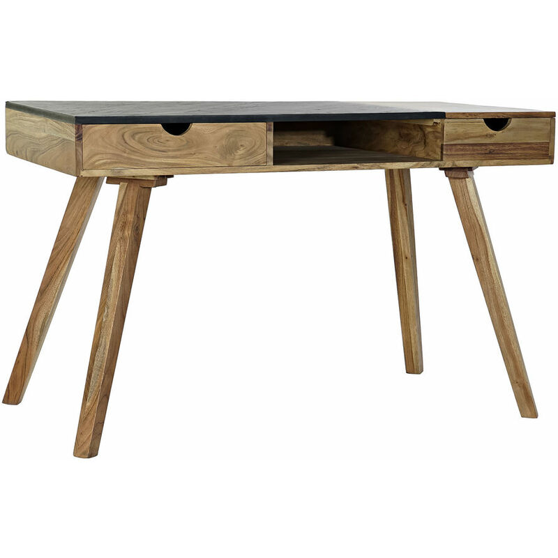 

Escritorio DKD Home Decor Marrón Negro Acacia (120 x 60.5 x 76 cm)