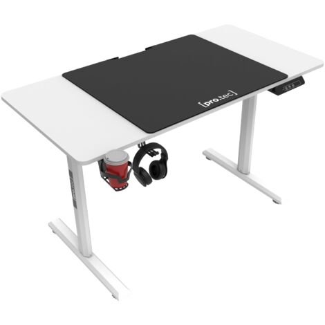 Escritorio eléctrico Pomona con altura regulable 110 x 60 x 72 - 117 cm blanco 030006657