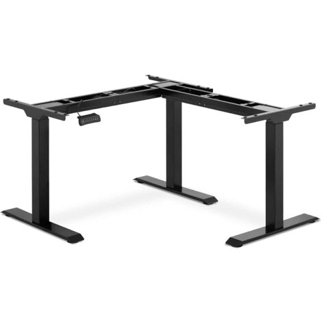 Escritorio esquinero para trabajar de pie o sentado (base) - altura: 69 - 118 cm - ancho: 90 - 150 cm (izquierda) / 110 - 190 cm (derecha) - ángulo: 90° - 150 kg 140005940