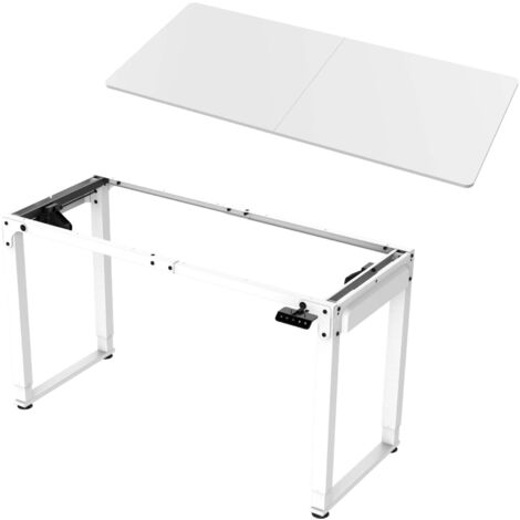 Escritorio/estación de trabajo con altura regulable eléctricamente 160 x 75 cm blanco 030009075