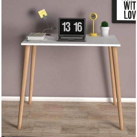 Nuevo Selina WD escritorio esquinero moderno de madera 3 cajones