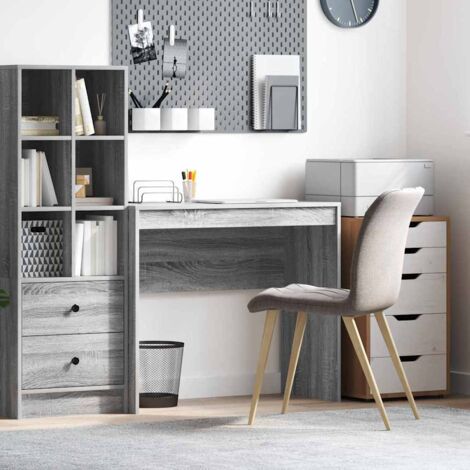 Escritorio Gris  90 x 40 x 76 cm Madera contrachapada