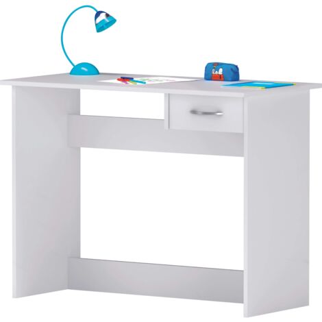 Escritorio Juvenil Dormitorio Estudio Color Blanco 101x77x50 cm