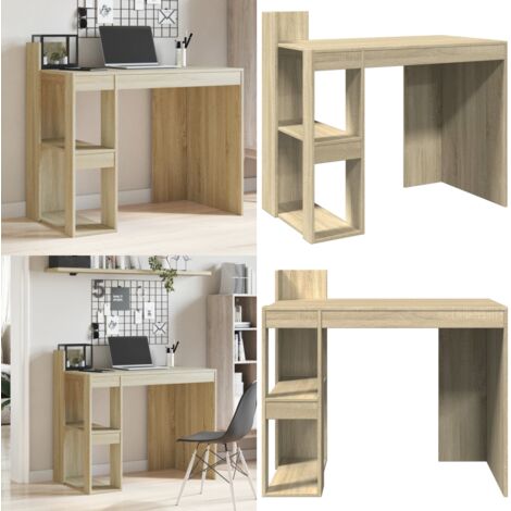 Escritorio madera de ingeniería roble Sonoma 103,5x56,5x94 cm - Madera de ingeniería - Escritorio de estudio