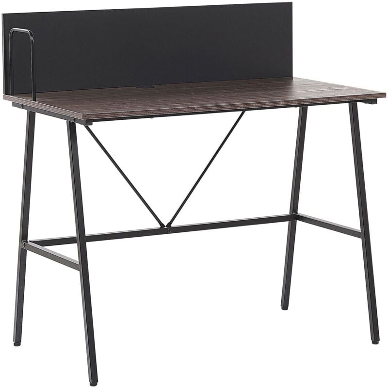 

Beliani - Escritorio madera oscura 100x50 cm HASTINGS