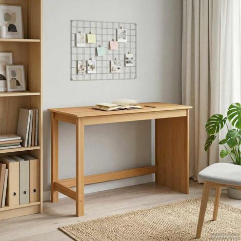 Escritorio Marrón miel 112 x 50 x 75 cm Madera de Pino Macizo