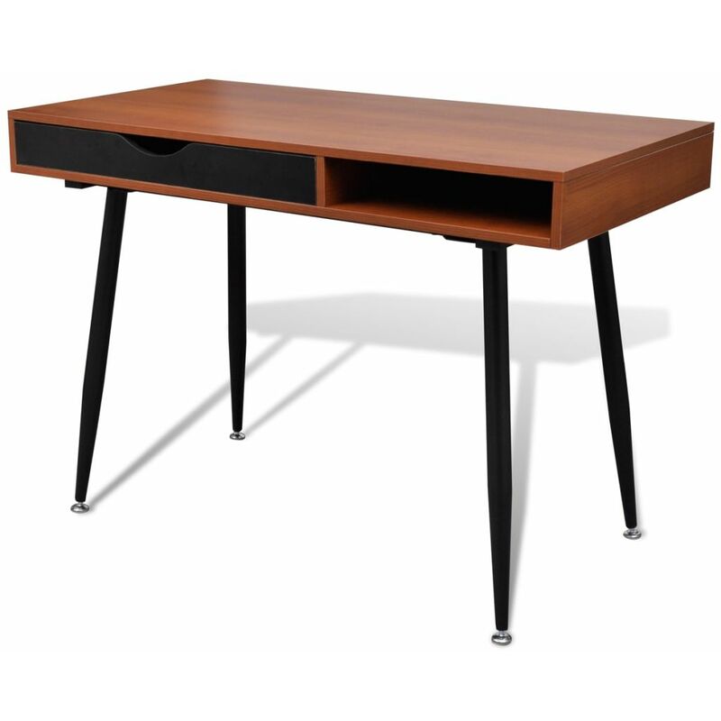 

Escritorio marron para ordenador portatil