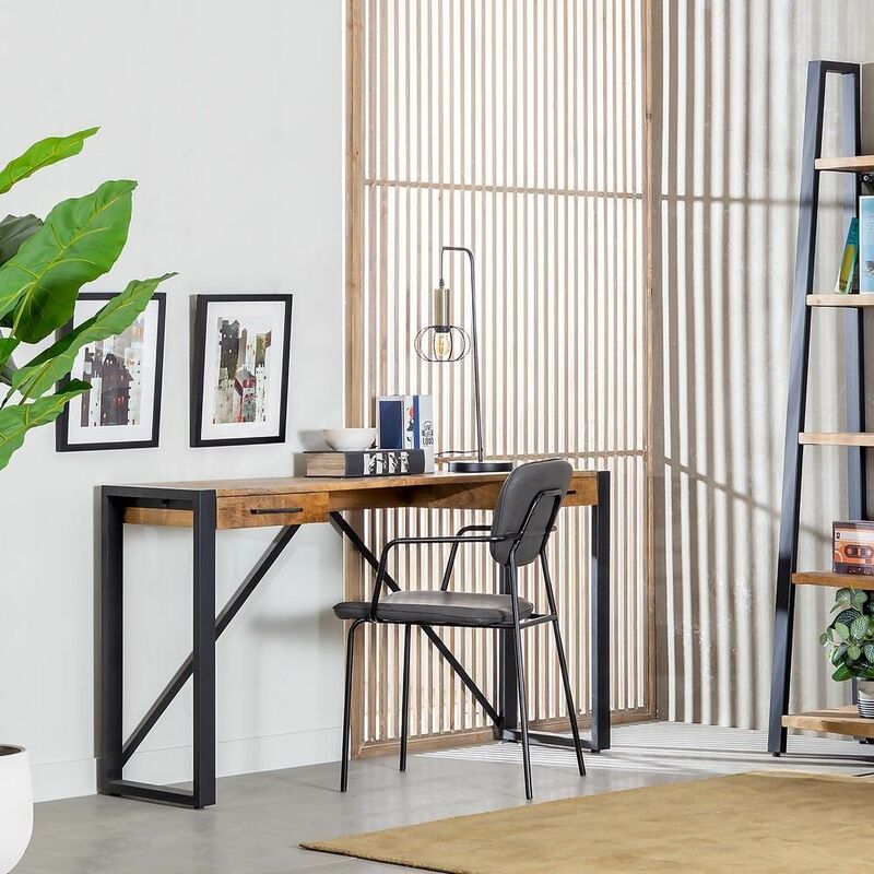 

Fanmuebles - Escritorio Natural - Negro madera - hierro