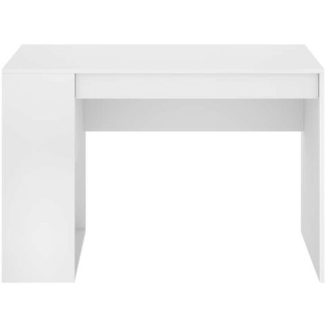 Escritorio Navas con estante y 1 cajon en blanco 74 cm(alto)115 cm(ancho)50 cm(fondo)