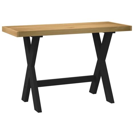 Escritorio NOAIN patas en X madera maciza pino 120x50x75 cm vidaXL