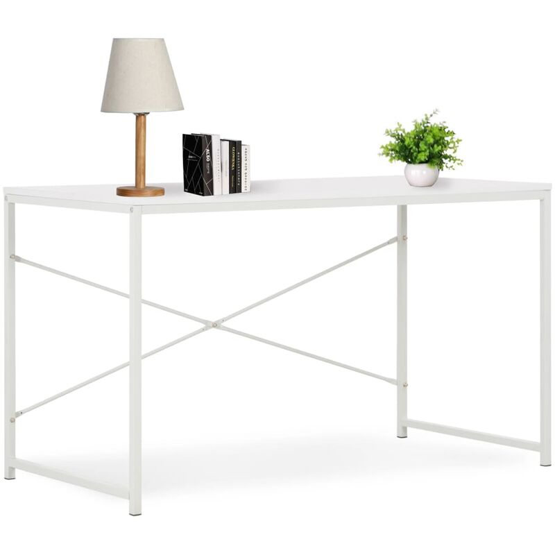 

Escritorio para ordenador blanco 120x60x70 cm - Blanco