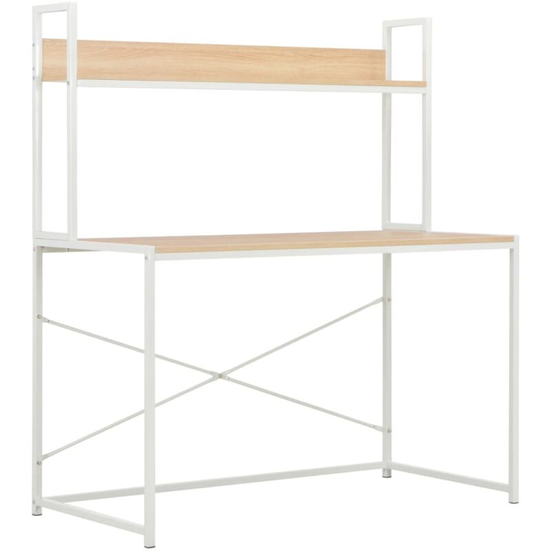 

Escritorio para Ordenador Blanco y Roble 120x60x138 cm - Blanco - Vidaxl