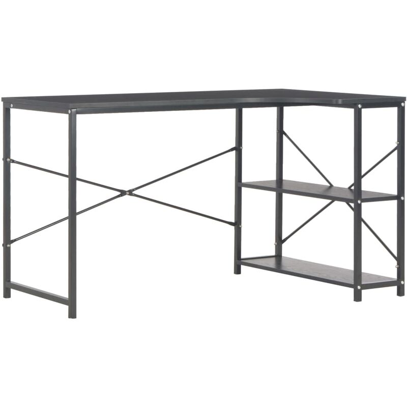 

vidaXL Escritorio para Ordenador Negro 120x72x70 cm - Negro