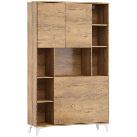 Escritorio plegable MEGAN 2 oficina doméstica roble burdeos