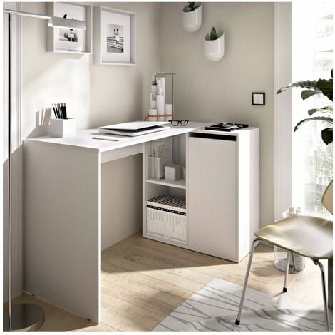 Azura Home Design - escritorio rinconera pisagor Blanco 94 cm