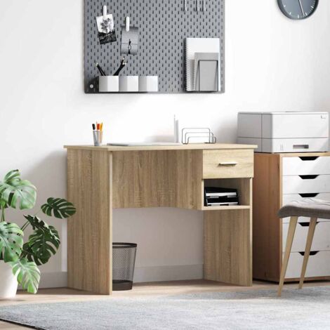 Escritorio Roble 90 x 49.5 x 75 cm Madera contrachapada