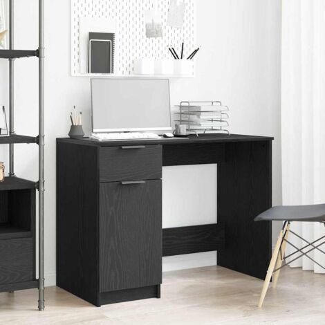 Escritorio Roble negro 100 x 50 x 75 cm Madera contrachapada