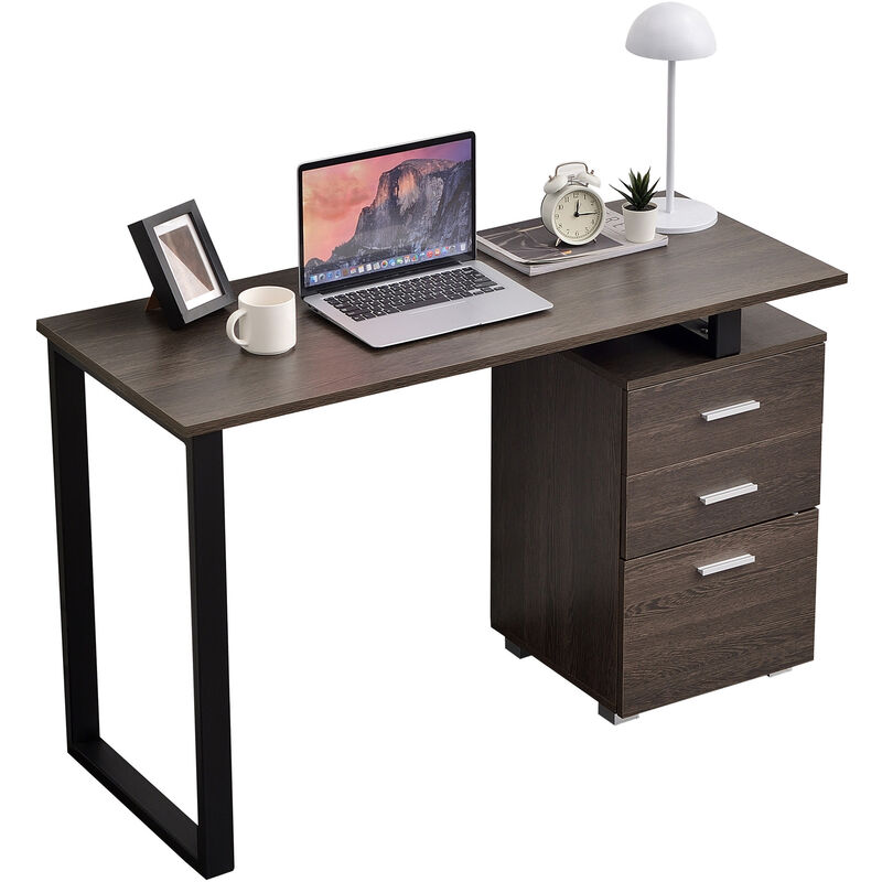 

Escritorio Stockton de madera con cajonera Marrón