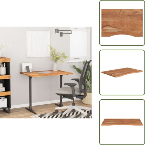 Escritorio - vidaXL Tablero de escritorio rectangular madera de acacia 90x60x2,5 cm - Madera de acacia