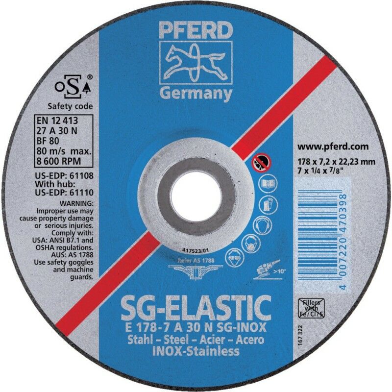

Disco de separación A30NSG V2A230x 8.3 mm. Caballo