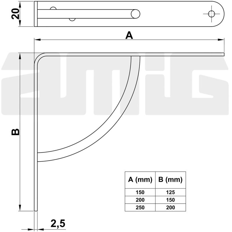 Amig - palomilla 12 150125 gris metal