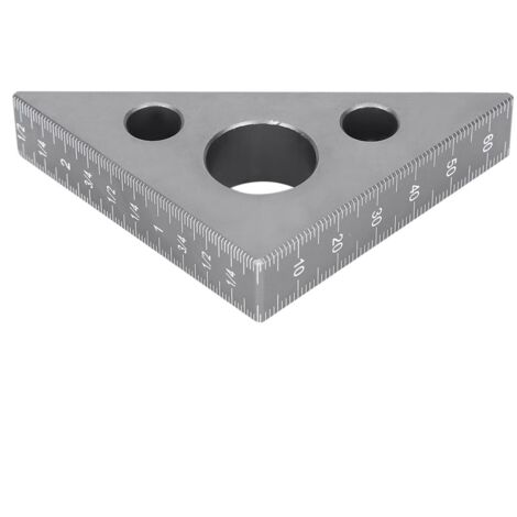 Escuadra de aluminio para carpintería de ángulo recto de 45°/90° con escala graduada