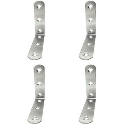 Escuadra de ángulo EDM 86093 an24 Acero Inoxidable 8 x 8 x 1,9 cm 4 Unidades