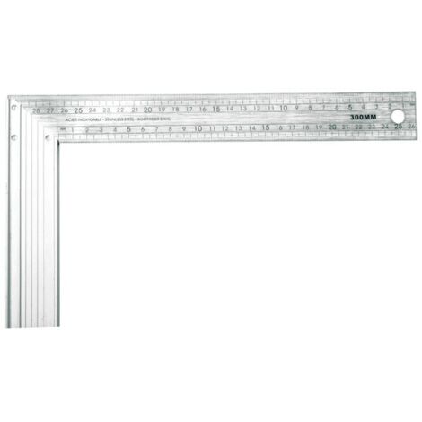 ESCUADRA DE CARPINTERO CON BASE DE ALUMINIO Y HOJA FLEXIBLE 400X185MM -  ACHA