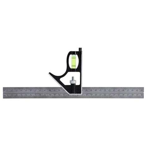 Escuadra de ingeniero ajustable KZQ de 300 mm, escuadra de carpintero, escuadra combinada, juego de escuadras combinadas, regla de ángulo recto, Gd