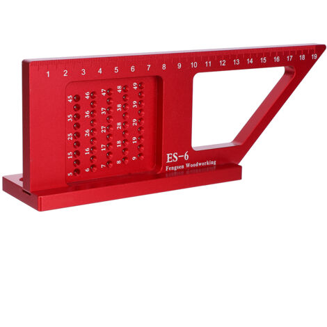 Escuadra de marcado de aluminio para carpintería - Herramienta de medición auxiliar