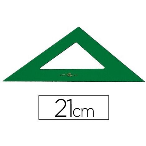 Escuadra faber 21 cm plastico verde