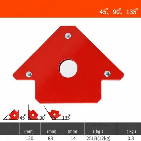 Escuadra Magnetica para Soldar 120 mm
