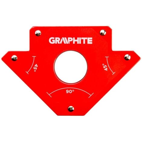Escuadra magnética para soldar (122 x 190 x 25 mm, capacidad de carga: 34,0 kg)