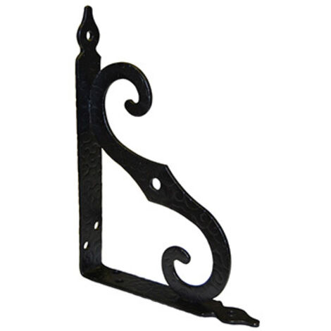 ESCUADRA ORNAMENTAL MODELO 2 NEGRO 100 X 90 MM  - 200