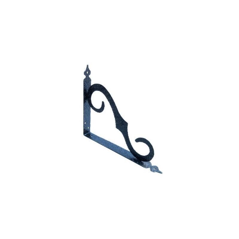 Escuadra Soporte 188X250Mm Ornamental Nivel Negro Nv100289