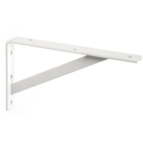 Escuadra para Estantería en Acero Blanco  Medidas 30203298 mm  Sistema de Fijación Atornillado  1 Unidad -