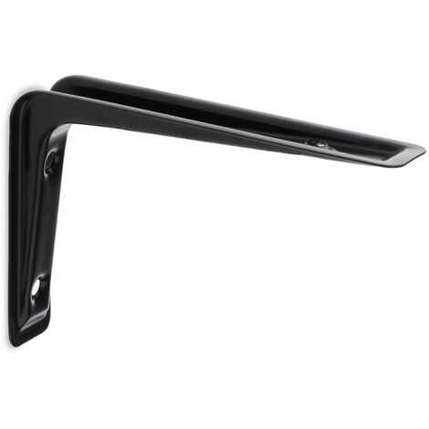 Escuadra para Estantería  Estilo Decorativo  Fabricado en Acero  Acabado en Negro  Medidas 2480120 mm  Sistema de Fijación Atornillado  1 Unidad -