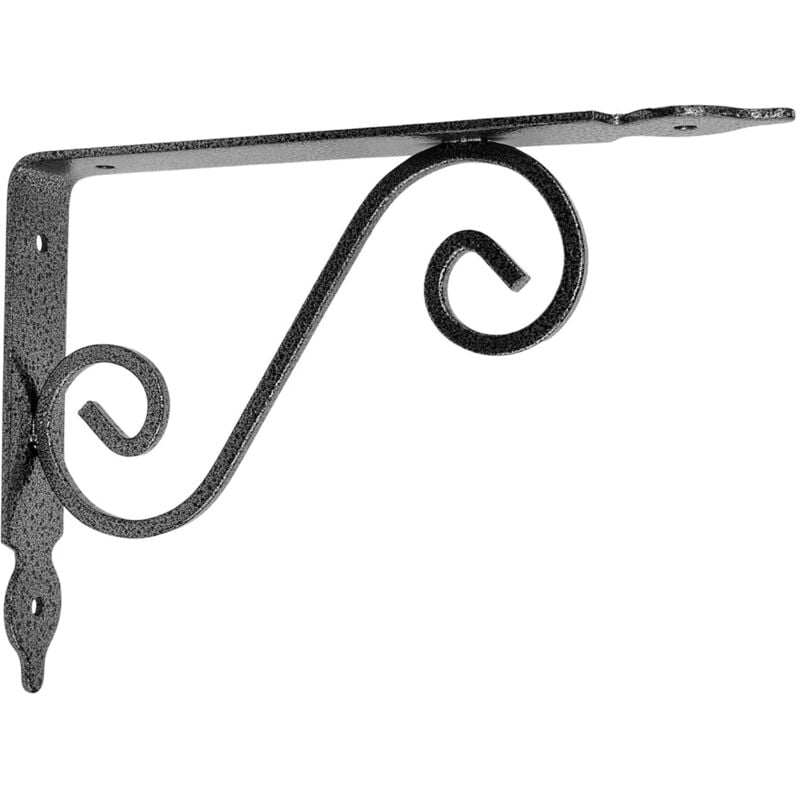 

Escuadra para estanteria metalica decorativa 190x140 mm Negro