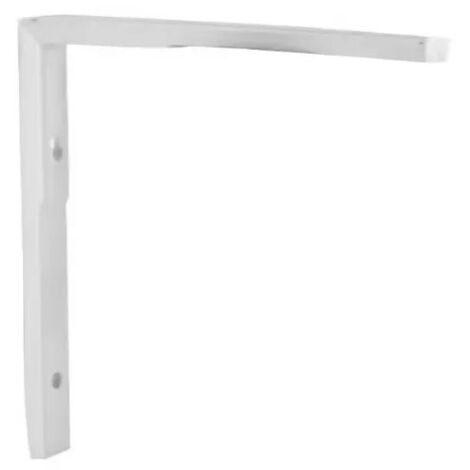Escuadra universal simétrica de aluminio blanco 70x70mm.