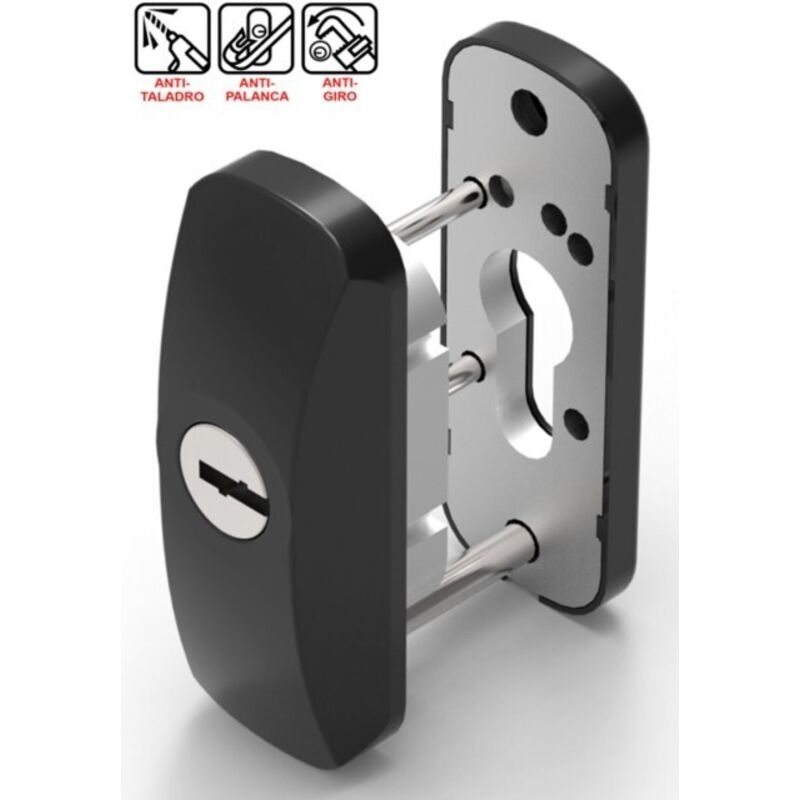 Escudo seguridad c metal ngr