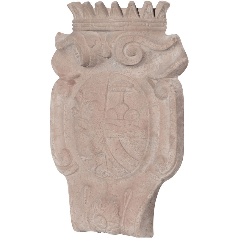 

Escudo de armas envejecido, de terracota toscana 40x11x57 cm