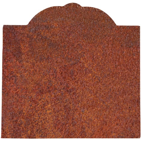 BISCOTTINI Escudo de chimenea Adorno de pared Estufa ahorradora de hierro fundido Adorno de pared para chimenea