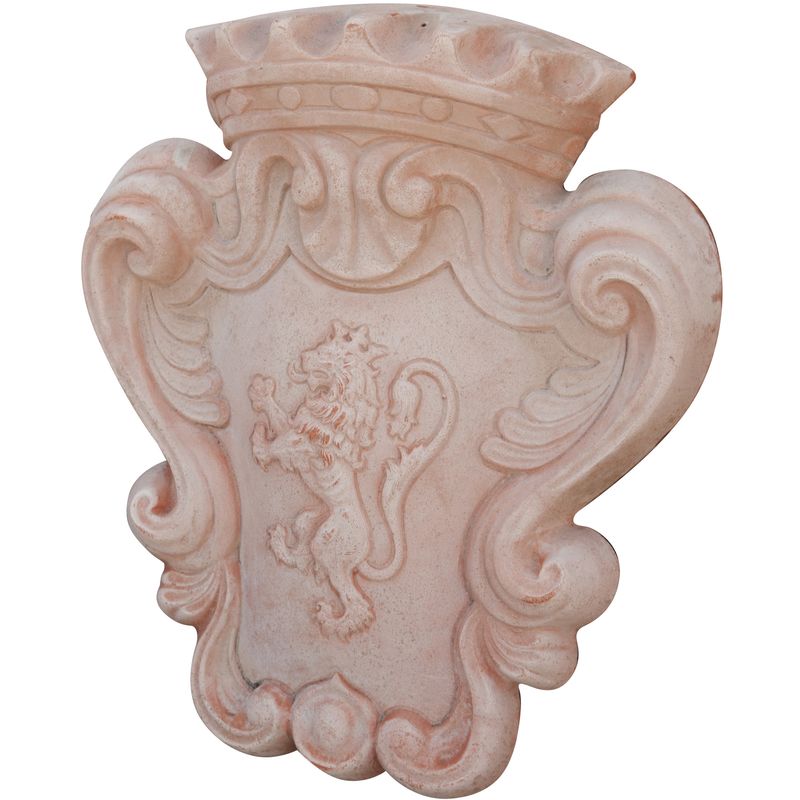 

Escudo envejecido de terracota toscana L56xPR11xH64 cm