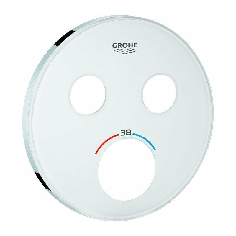 

Escudo 49033 para SmartControl UP-THM con 2 ASV blanco luna - Grohe
