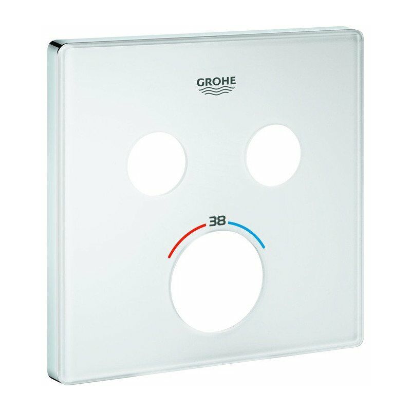 

Escudo 49040 para SmartControl UP-THM cuadrado con 2 ASV blanco luna - Grohe