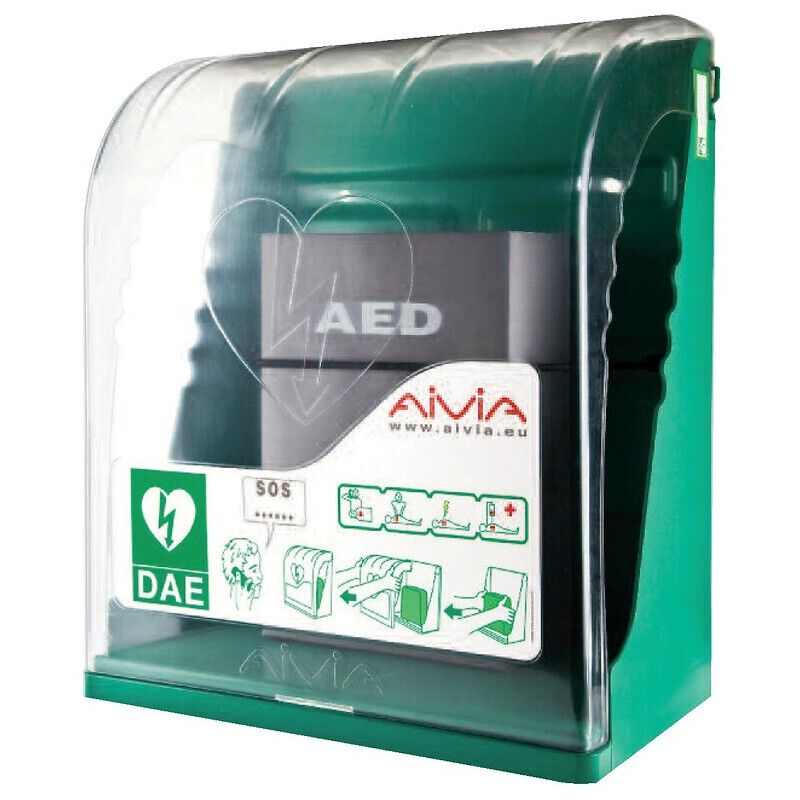 Support mural en abs pour défibrillateur Esculape